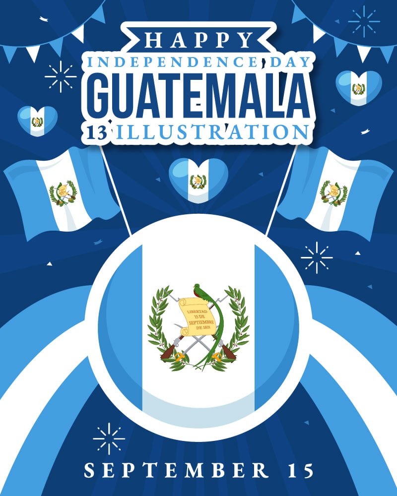 Kit Graphique #347308 Guatemala Independence Divers Modles Web - Logo template Preview