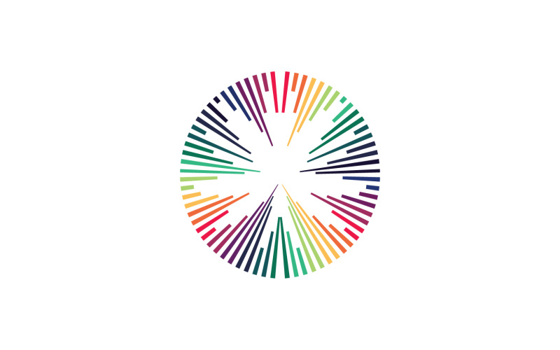 Equalizer bar music player logo vector v3 Logo Template