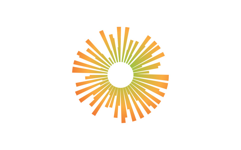 Equalizer bar music player logo vector v6 Logo Template