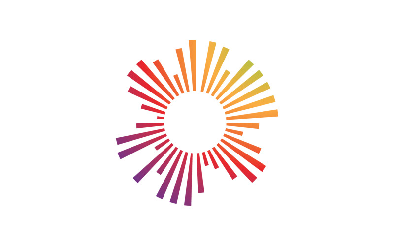 Equalizer bar music player logo vector v7 Logo Template