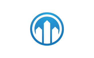 Modern city building logo tower logo template v20