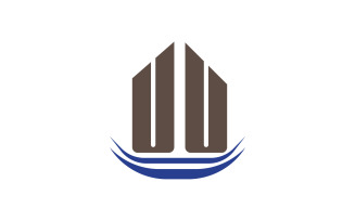 Modern city building logo tower logo template v2