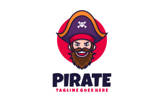 Pirate Mascot Cartoon Logo 1