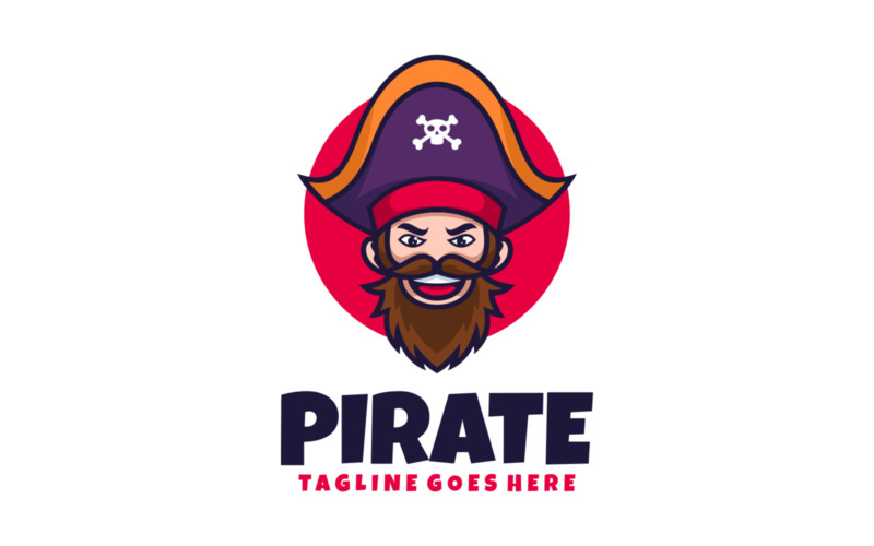 Pirate Mascot Cartoon Logo 1 Logo Template