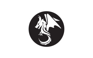 Dragon fire head logo template v15
