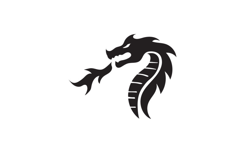 Dragon fire head logo template v1 Logo Template