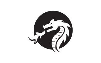 Dragon fire head logo template v2