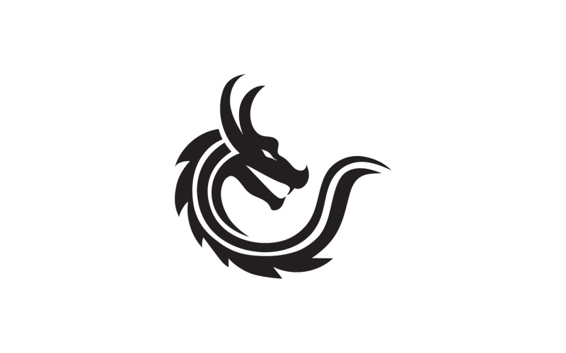 Dragon fire head logo template v3 Logo Template