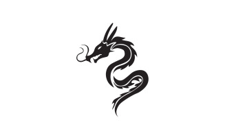 Dragon fire head logo template v5
