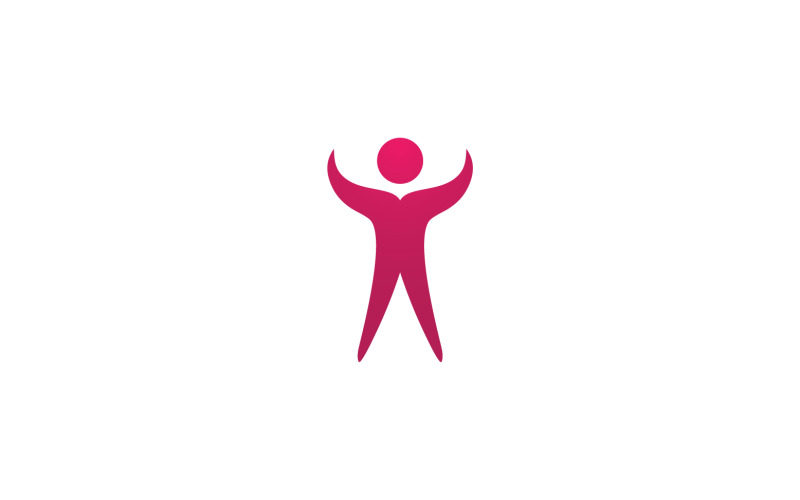 Health human character success people community group logo v14 Logo Template