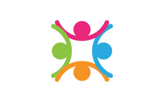 Health human character success people community group logo v17