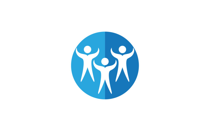 Health human character success people community group logo v33 Logo Template