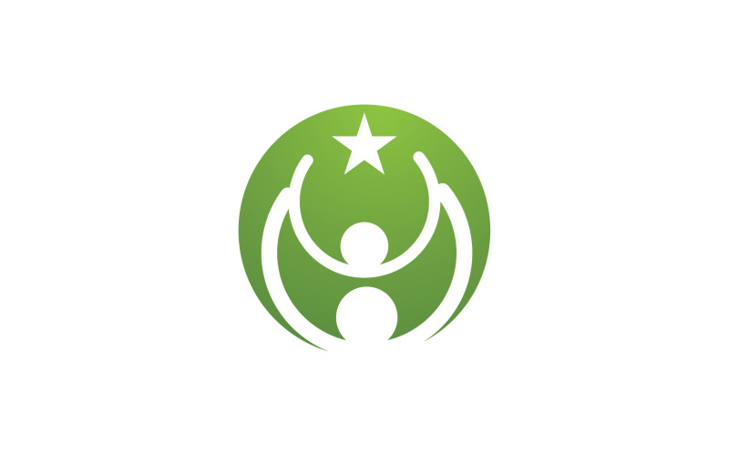 Health human character success people community group logo v36 Logo Template