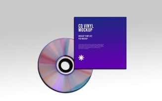 CD Vinyl PSD Product Mockup