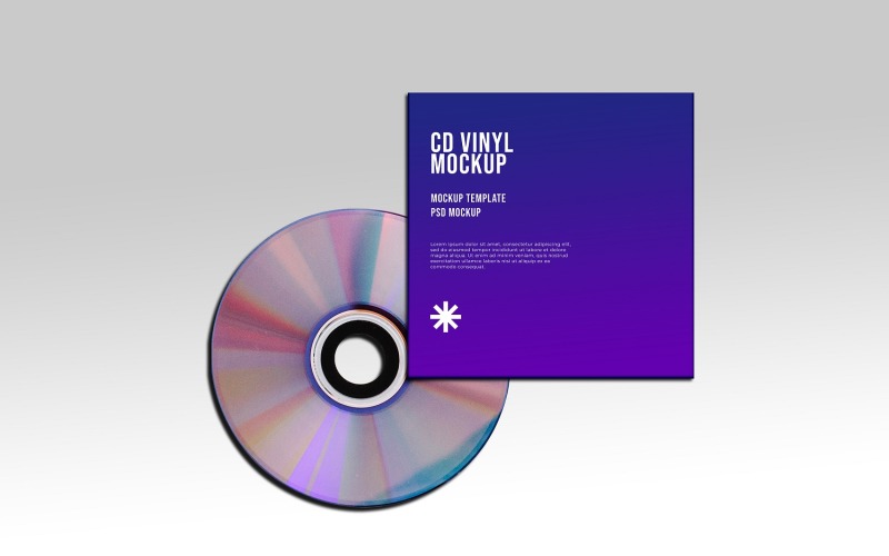 CD Vinyl PSD Product Mockup