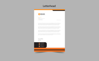 Modern Letterhead Pad Template Design Awesome two