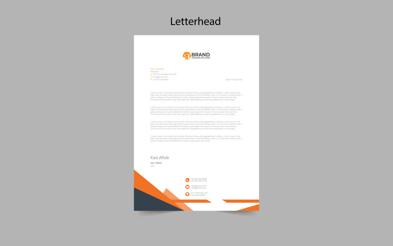 Modern Letterhead Pad Template Design Nice To See Six Corporate Identity