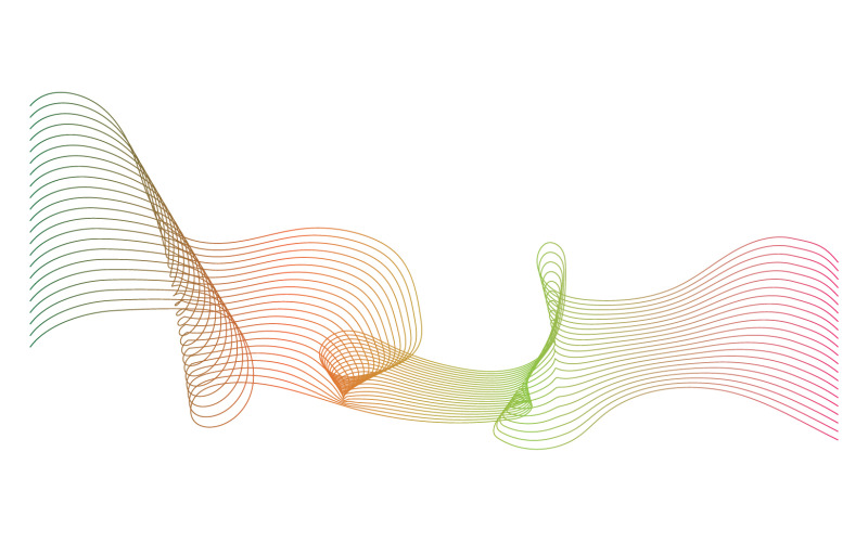 Sound wave equalizer rainbow logo template v12 Logo Template