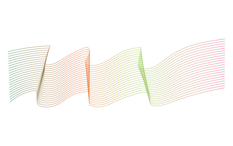 Sound wave equalizer rainbow logo template v18 Logo Template
