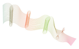 Sound wave equalizer rainbow logo template v20