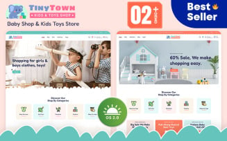 TinyTown - Kids Toys & Baby Fashion Shop Multipurpose Shopify 2.0 Responsive Theme