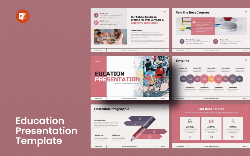 Education - PowerPoint Presentation Template PowerPoint Template