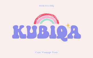 Kubiqa - Cute Vintage Font