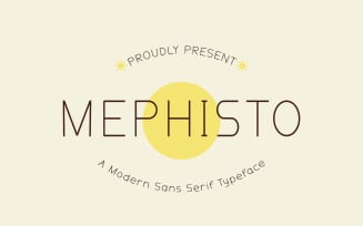 Mephisto - Moden - Display - Sans Serif - Fonts