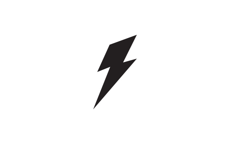 Thunderbolt flash lightning faster logo v2 Logo Template