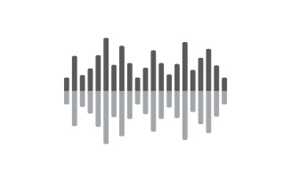 Equalizer music sound wave logo vector v1