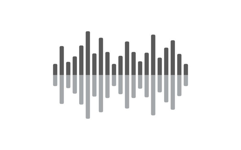 Equalizer music sound wave logo vector v1 Logo Template