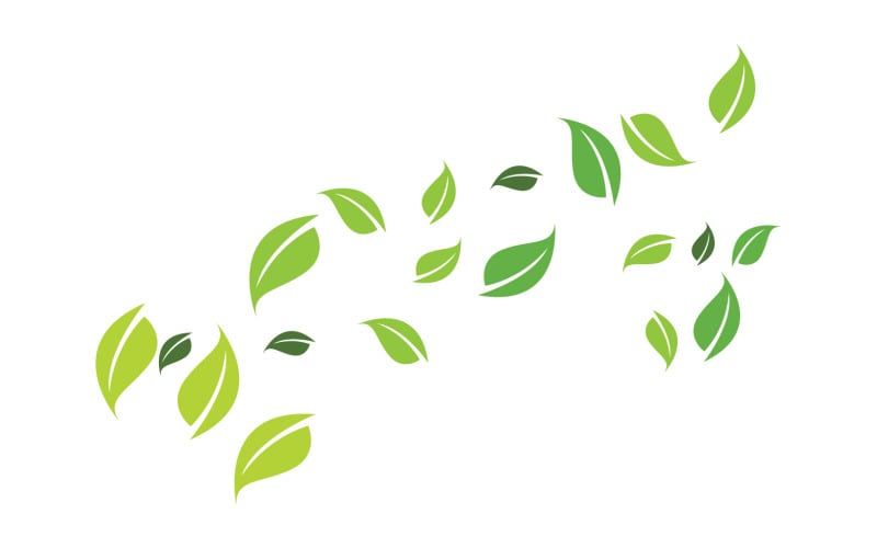 Green eco leaf nature fresh logo v1 Logo Template
