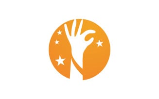 Hand Help hope logo vector v12