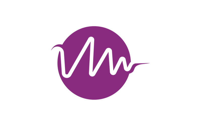 Sound wave equalizer music player logo v29 Logo Template