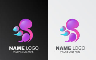 Squirrel gradient beautiful Logo template