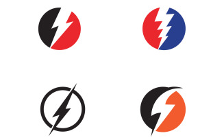 Thunderbolt flash lightning faster logo v10