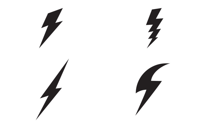 Thunderbolt flash lightning faster logo v5 Logo Template