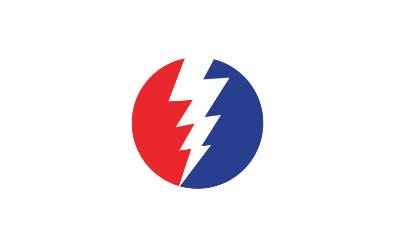 Thunderbolt flash lightning faster logo v6 Logo Template