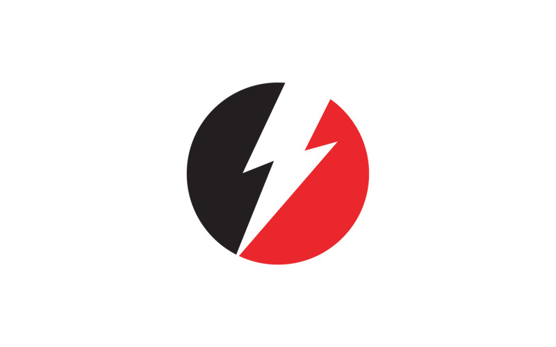 Thunderbolt flash lightning faster logo v7 Logo Template