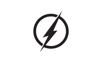 Thunderbolt flash lightning faster logo v8