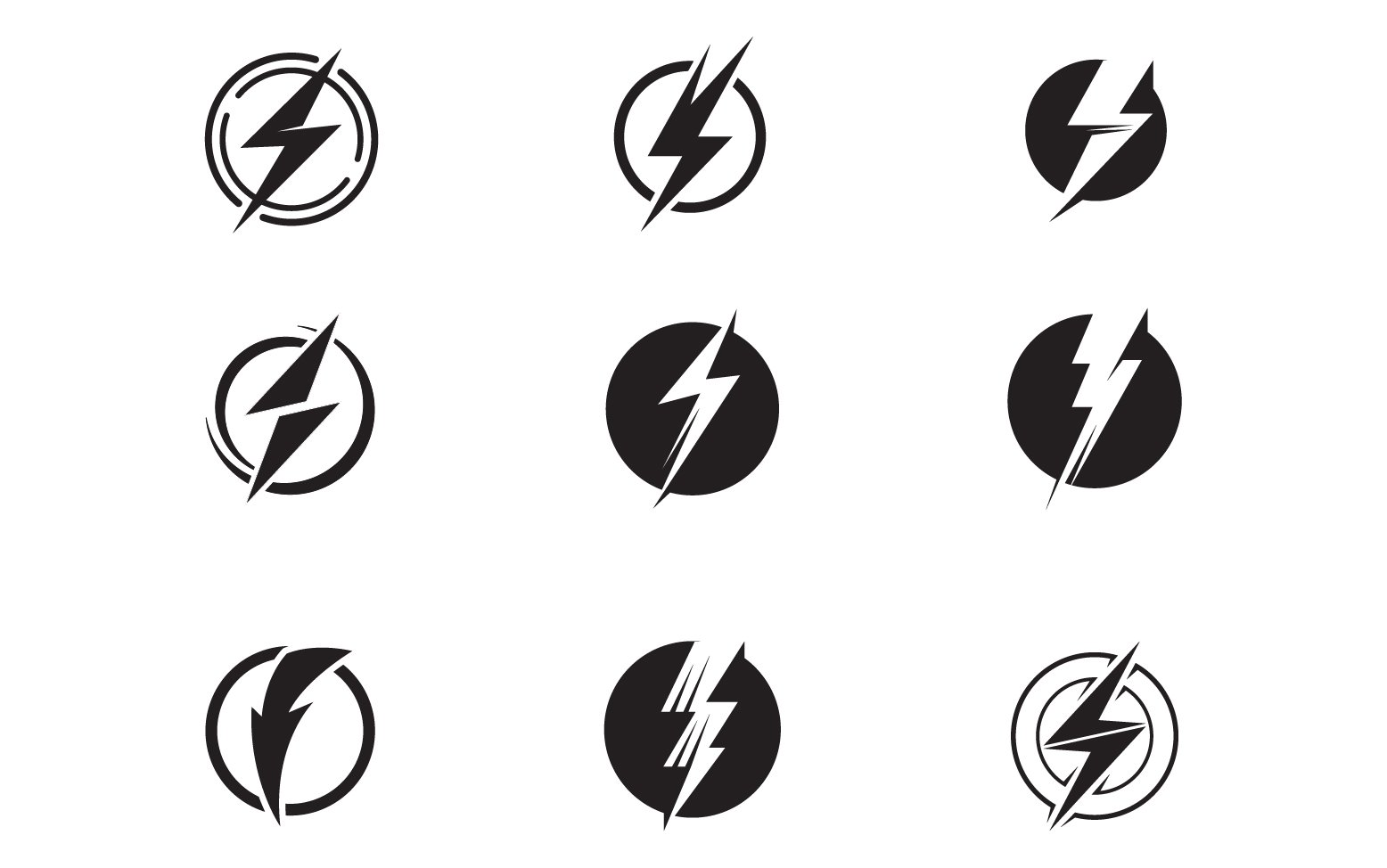 Kit Graphique #347887 Flash Lightning Divers Modles Web - Logo template Preview