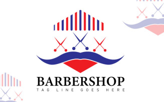 Barbershop Logo Template - Hair Cutting Logo