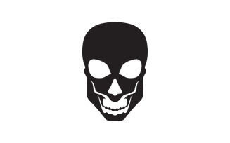 Skull head logo template vector v3