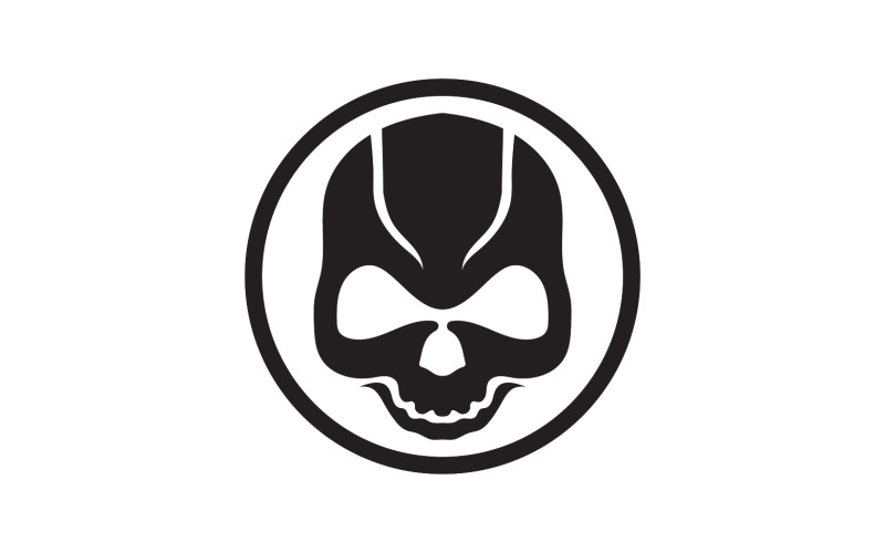Skull head logo template vector v6 Logo Template