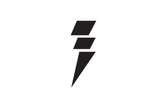 Thunderbolt flash lightning faster logo v32