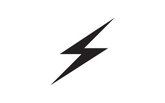 Thunderbolt flash lightning faster logo v37