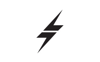 Thunderbolt flash lightning faster logo v42