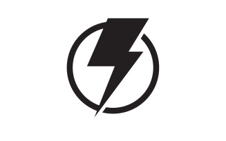 Thunderbolt flash lightning faster logo v48