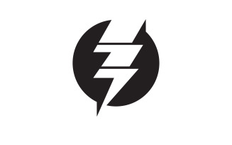 Thunderbolt flash lightning faster logo v50