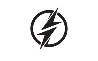 Thunderbolt flash lightning faster logo v51